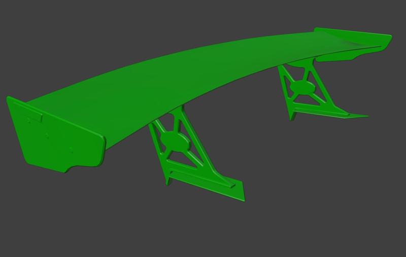 Spoiler 066 Wing For RC CARS Universal 3D PRINT STL