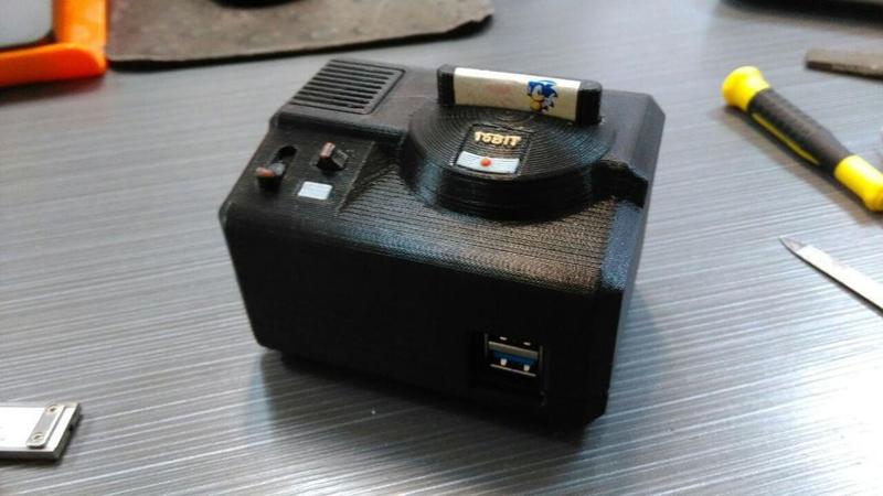 Sega Megadrive / Genesis Case for Odroid XU4 Fan or Blue Heatsink