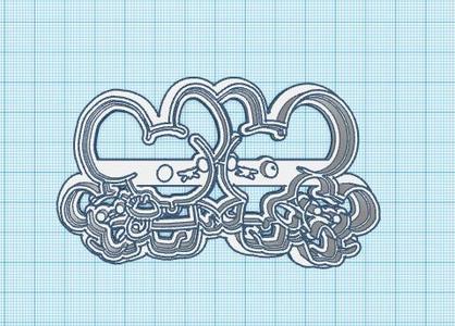 Pokemon: Maushold Cookie Cutter