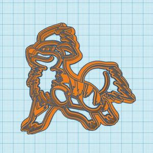 Pokemon: Growlithe Cookie Cutter