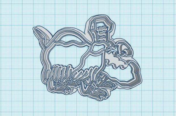 Pokemon: Houndstone Cookie Cutter