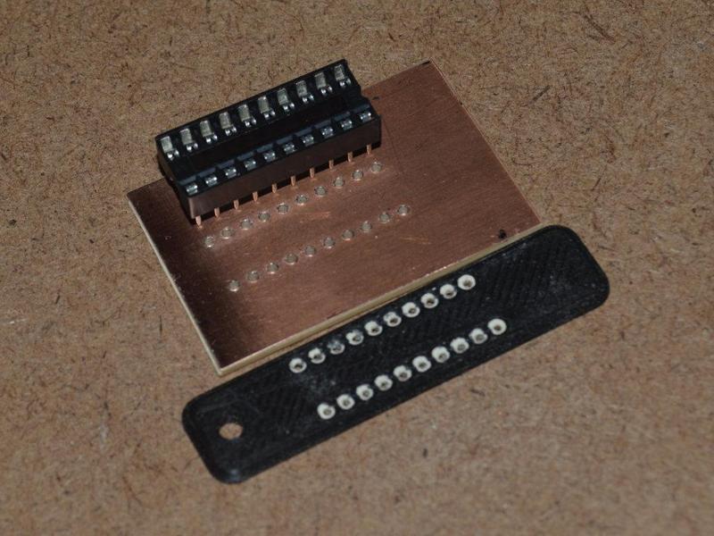 DIY - DIP20 Draw&Drill template