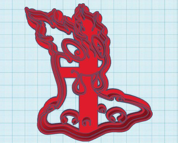 Pokemon: Slugma Cookie Cutter