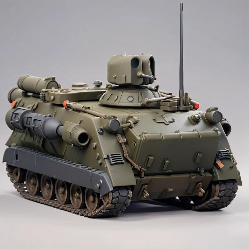 Military Armored Personnel Carrier Tank 3D Model STL Printable