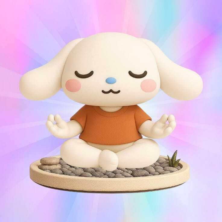 hello kitty candy meditation cinnamonroll