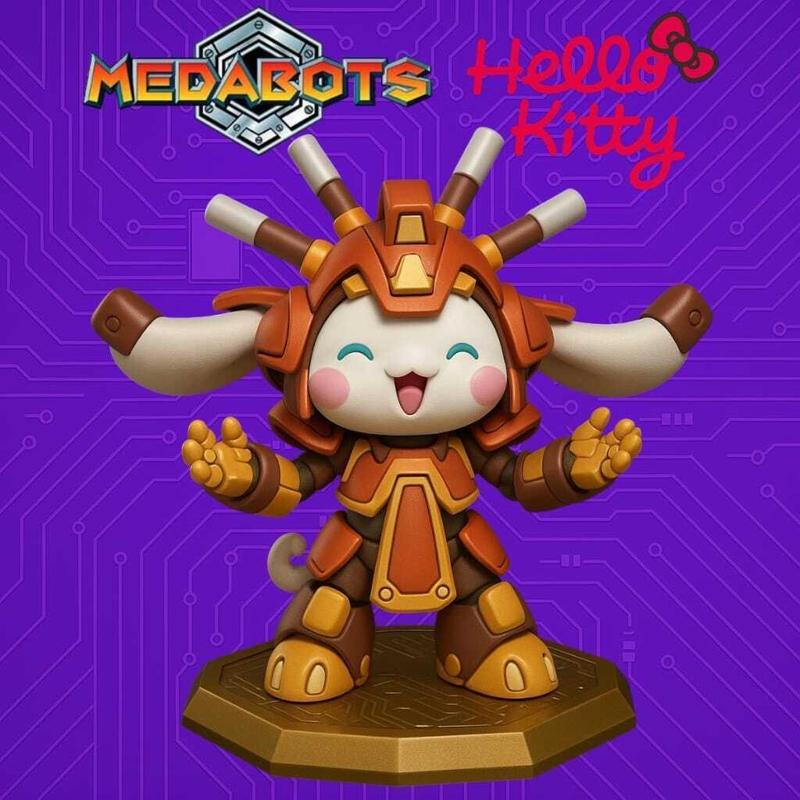 hello kitty X medabots cinnamonroll warbandit