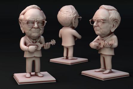 Warren Buffet Playing Ukulele