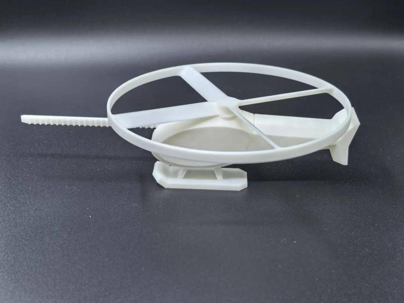 Hand-cranked helicopter