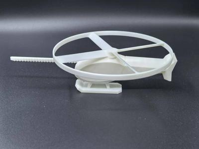 Hand-cranked helicopter