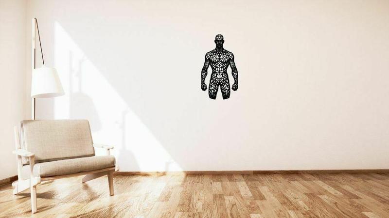 Golem voronoi wall decoration