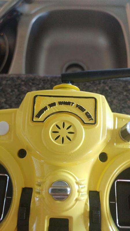 Show Me What You Got Taranis Sticker Plate