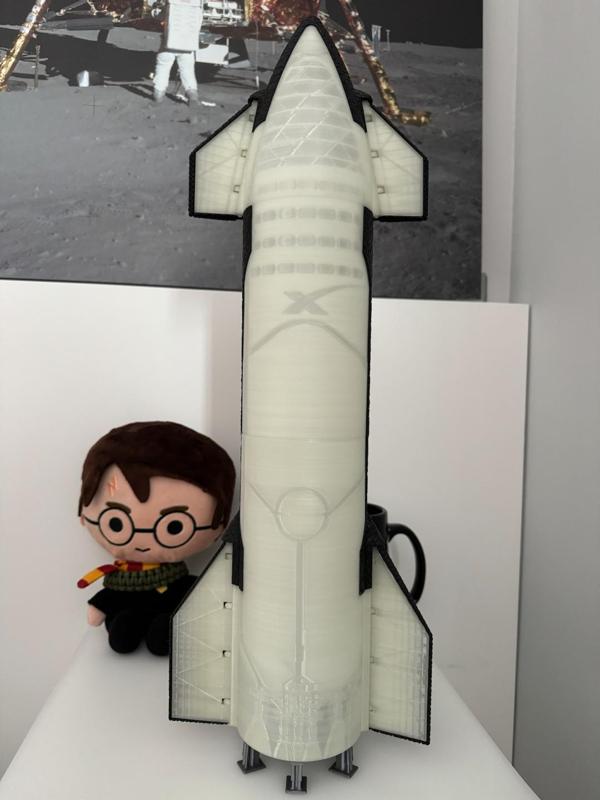 Starship LED lamp glow in the dark