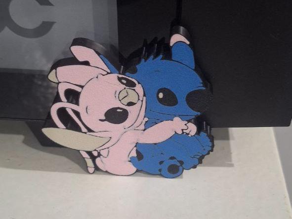 stitch blu e rosa