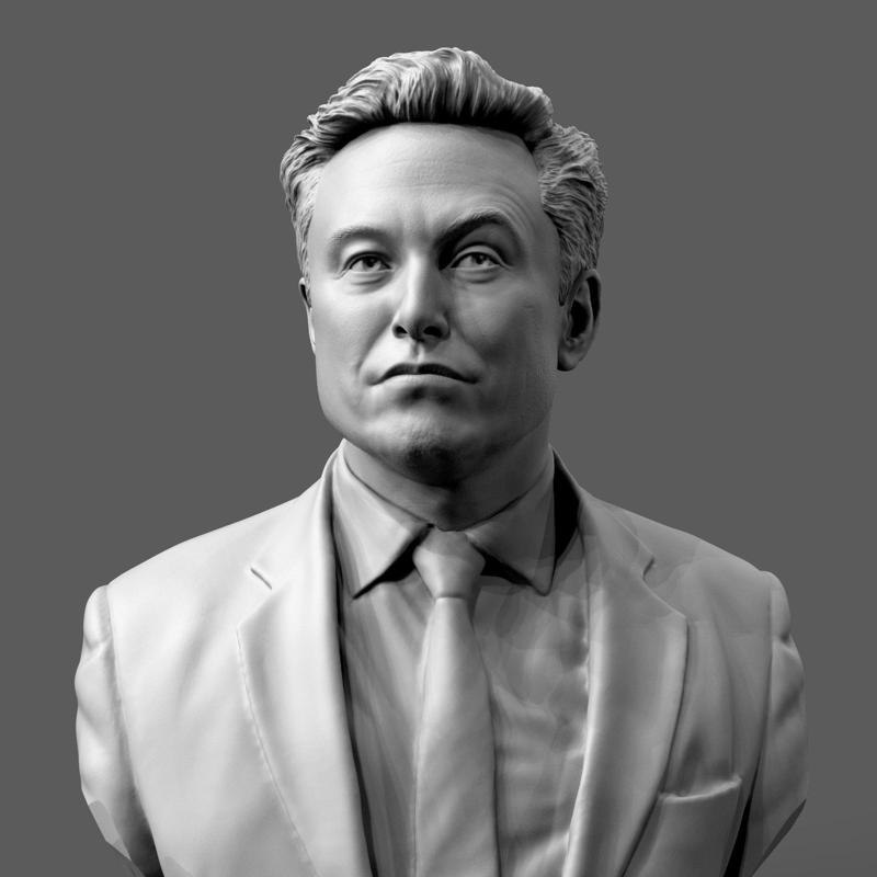 Elon Musk Bust