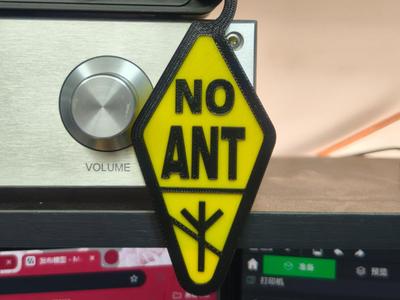 No ANT antenna connection warning sign Wireless