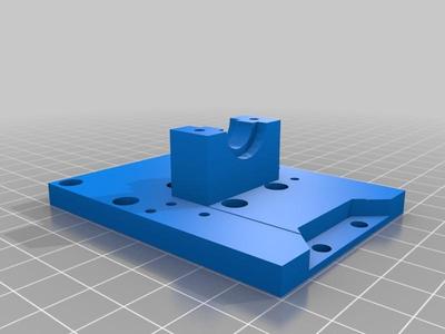 Fan behind mount and extruder base