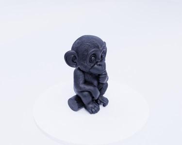 Cute Monkey Pondering - Thoughtful Primate Figure