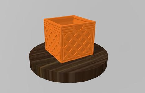 Milk crate storage pot / planter / organizer