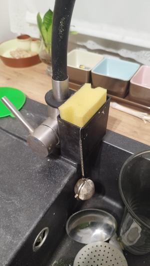 kitchen tap sponge cutlery holder