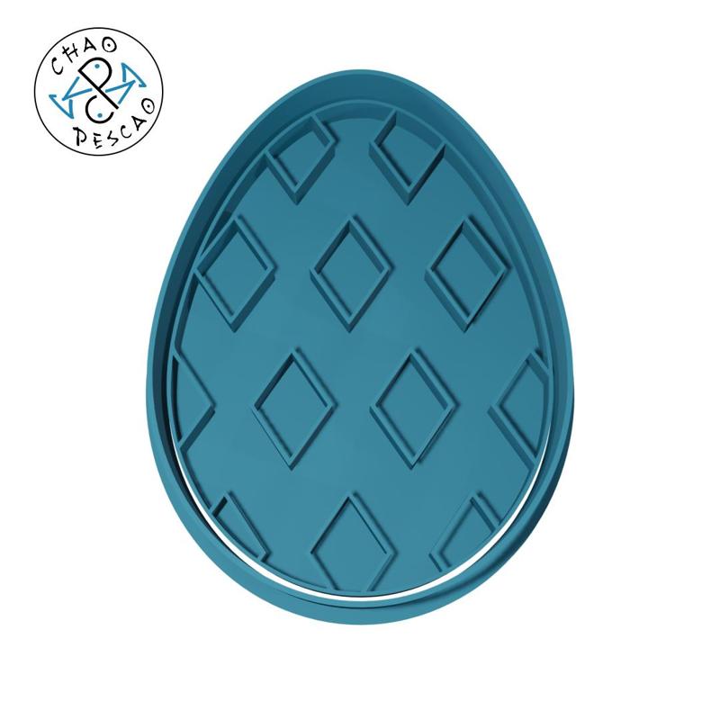 Easter Egg - Cookie Cutter - Fondant - Polymer Clay