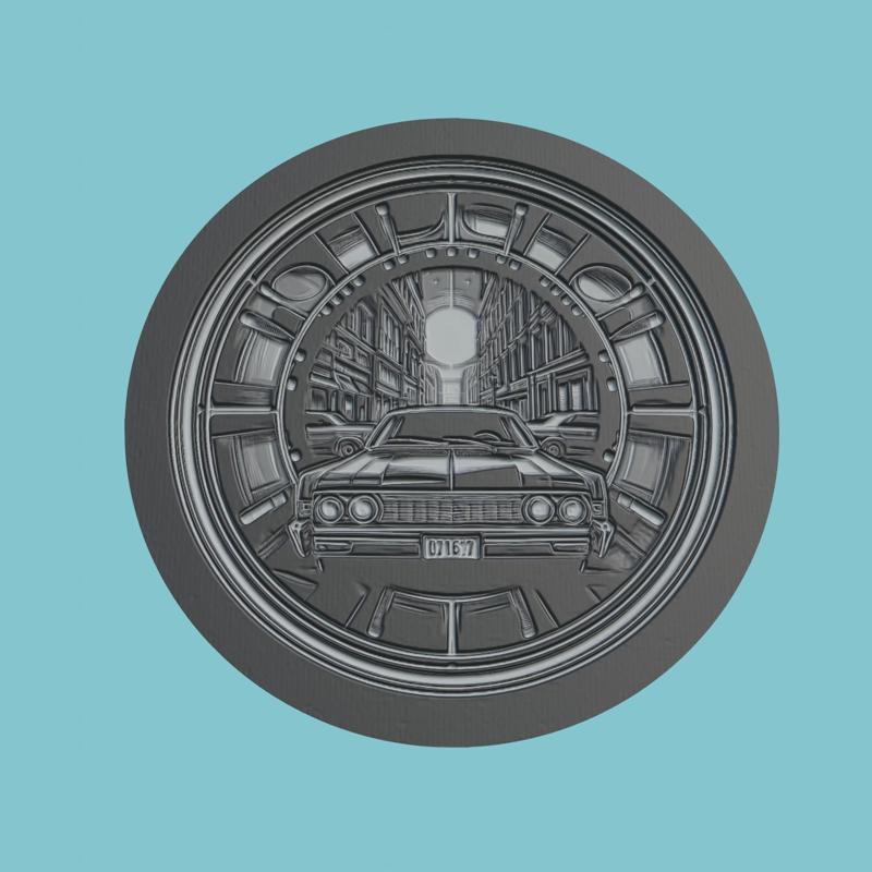 Rear Window Movie Medallion  Rear Window 3d  Model Stl Obj