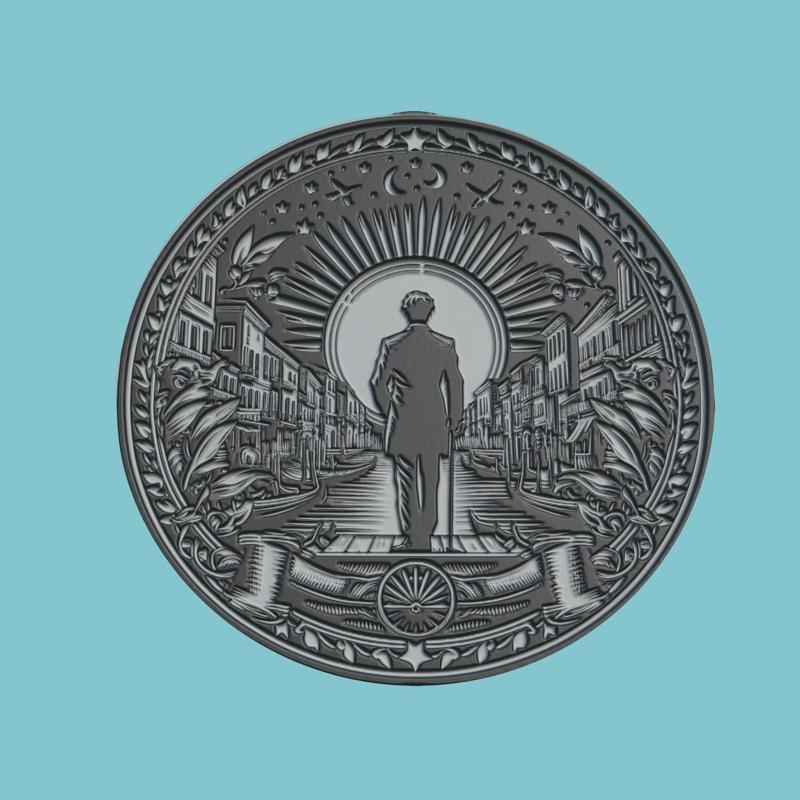 La Strada Movie Medallion  La Strada 3d  Model Stl Obj