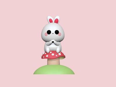 RABBIT CUTE 3D MODEL