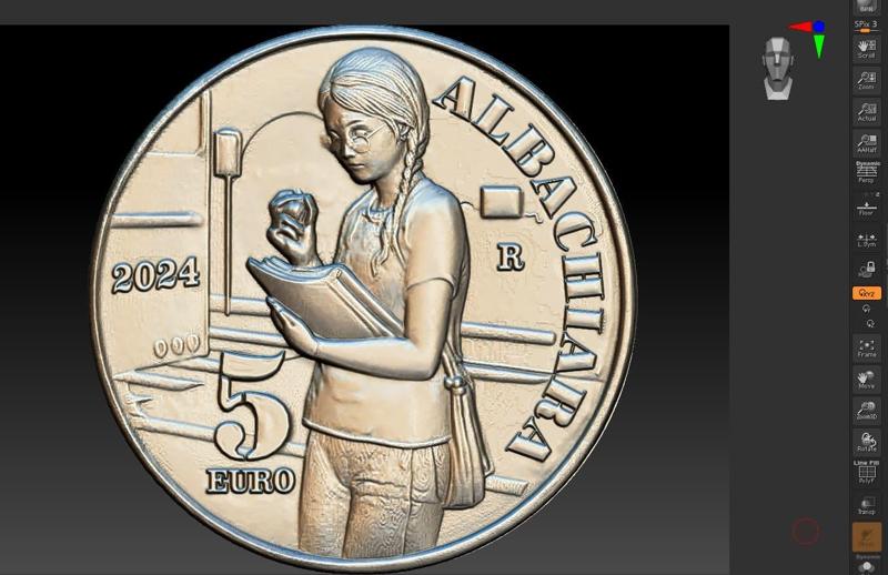 VASCO ROSSI SONG ALBACHIARA 5 EURO COIN - VASCO ROSSI CANZONE ALBACHIARA MONETA 5 EURO