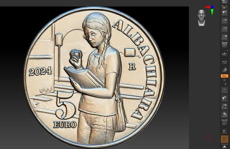 VASCO ROSSI SONG ALBACHIARA 5 EURO COIN - VASCO ROSSI CANZONE ALBACHIARA MONETA 5 EURO