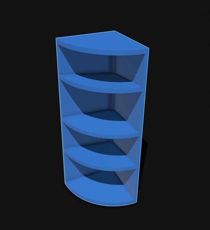 Slanted Corner Shelves ✏️