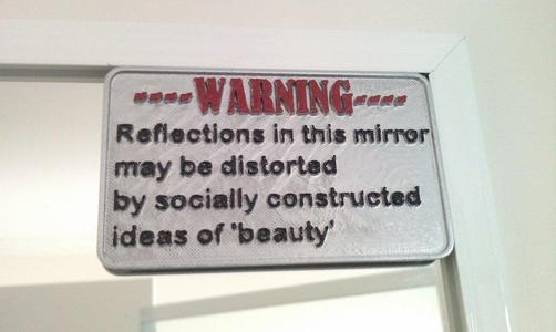 Body Positive mirror sign