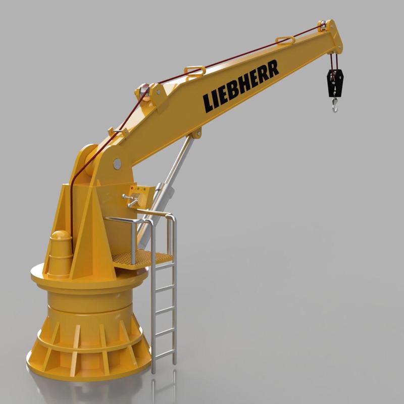 Large detailed crane for model ships or boats on a scale of 1:36