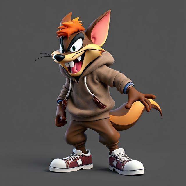 Hip-Hop Inspired Tasmanian Devil – Stylish 3D Model