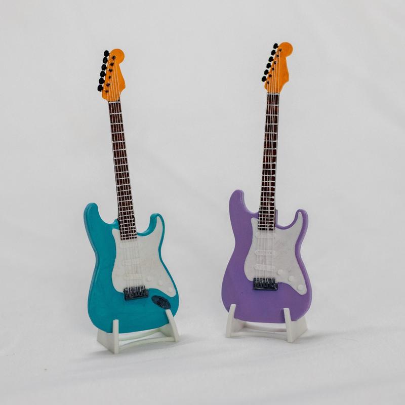 Electric guitar with stand