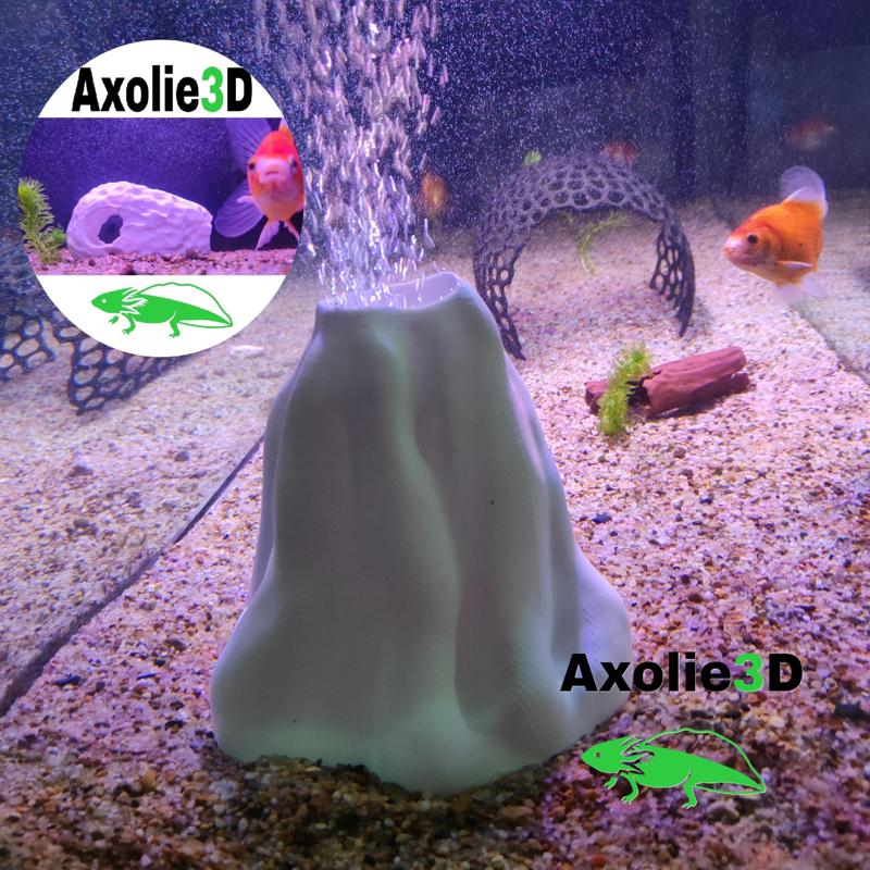 VOLCANO FOR FISH TANK AND AQUARIUM