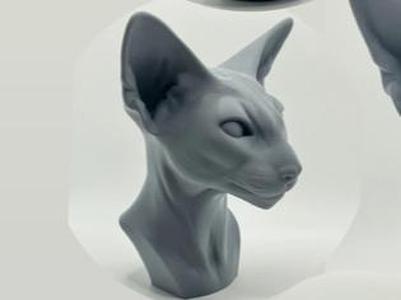 Oriental Cat Bust