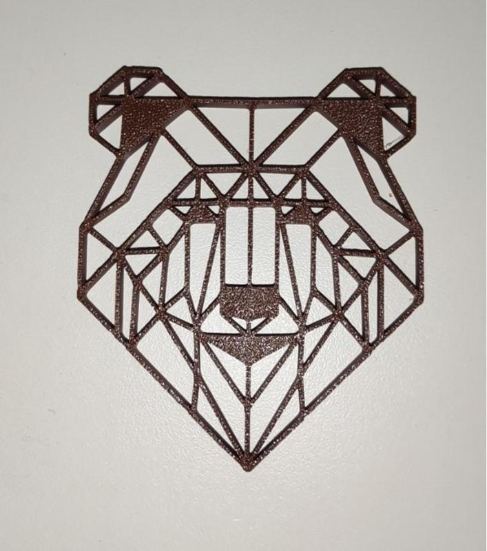 Wall art - 2D line art - Bear