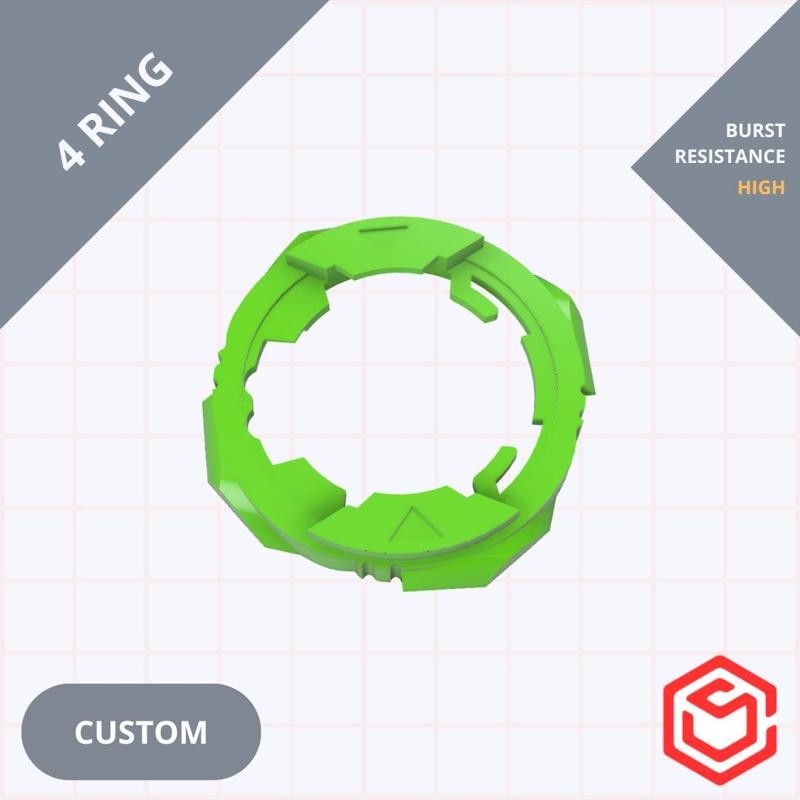 Beyblade X RATCHET RING 4 (custom)
