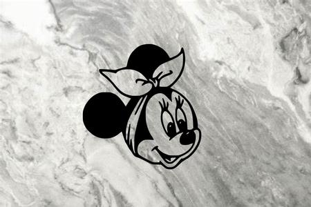 minni disney wall mural realistic wall art