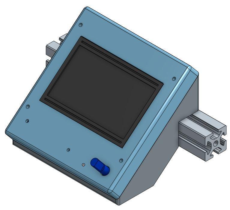 ElVa 1 cover for RepRap Discount 12864 display 20x20 profile