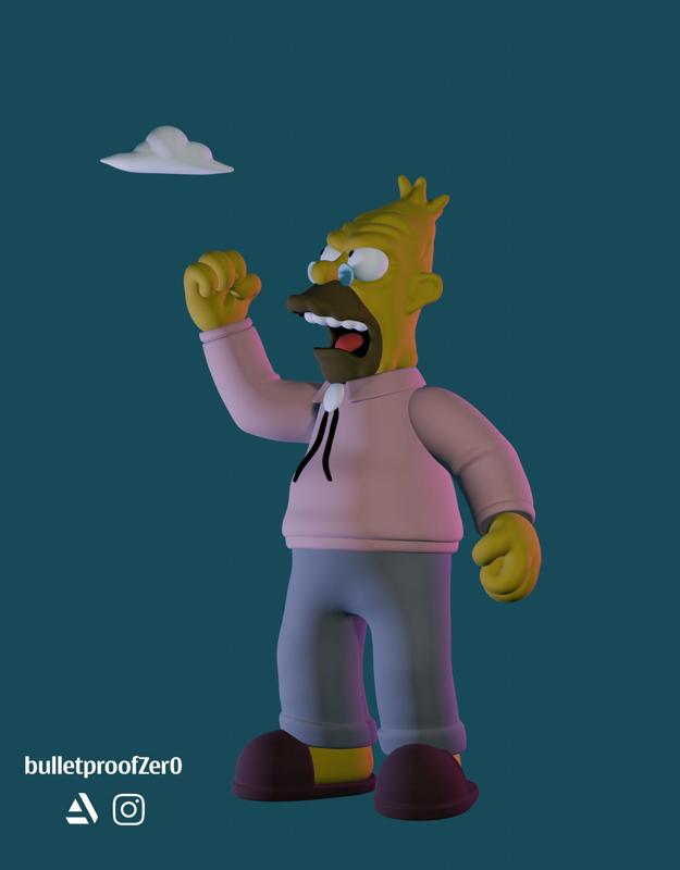 Grandpa Simpson- Old man yells at cloud