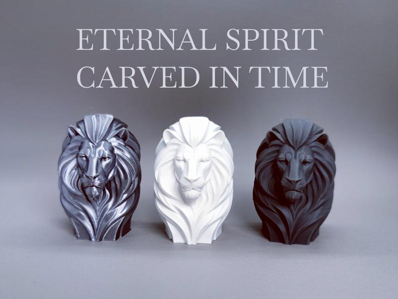 Eternal Majesty - Lion Head Sculpture Ornament