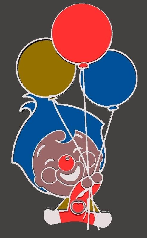 LLAVERO PAYASO PLIM PLIM