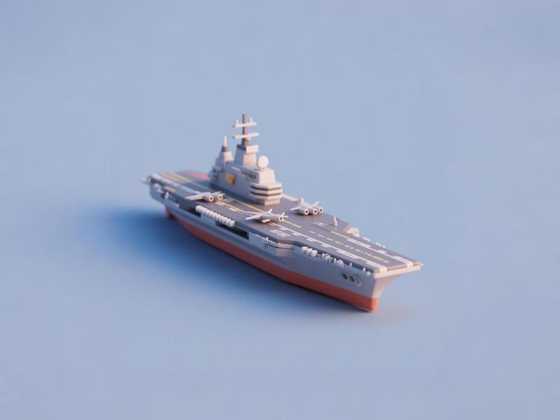 Aircraft Carrier - Simulated Chinese Military Model - Boy's Coloring Toy Birthday Gift