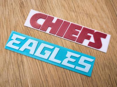 Superbowl LIX Inlays Snackstadium - Chiefs Eagles