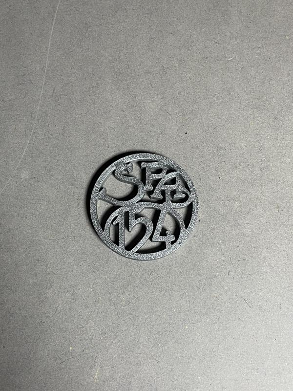 Vintage military badge - SPA D 154 replica - 3D printable model