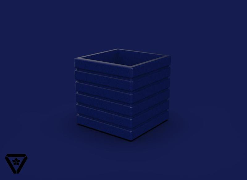 48. 6 Rectangles Geometric Planter Pot - Fiffie (Inch)