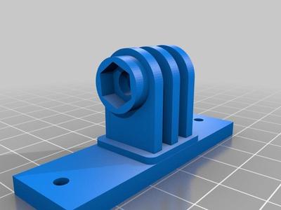Gopro mount for delta printer