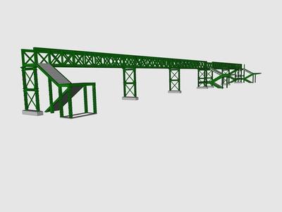 Pasarela antigua Valladolid Old overpass (H0, 1:87)