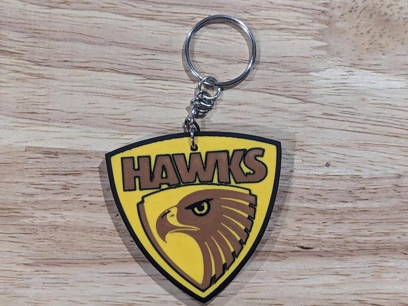 Hawthorn Hawks AFL Club Logo Keyring